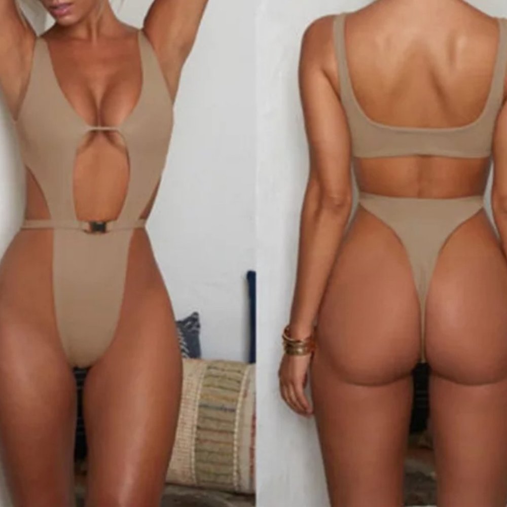 NWOT sexy One piece Thong Bikini Swimsuit